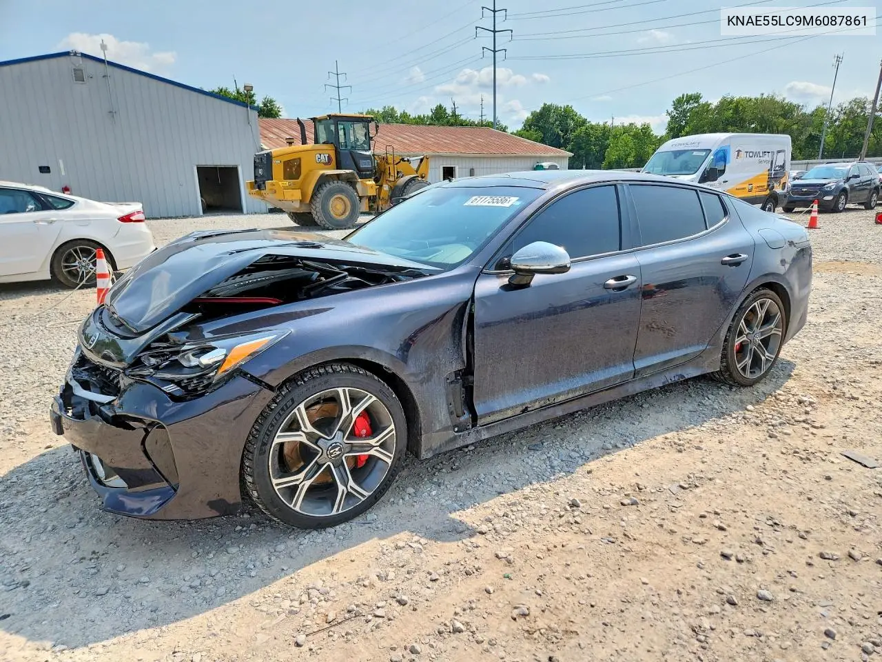 2021 Kia Stinger Gt2 VIN: KNAE55LC9M6087861 Lot: 61175586