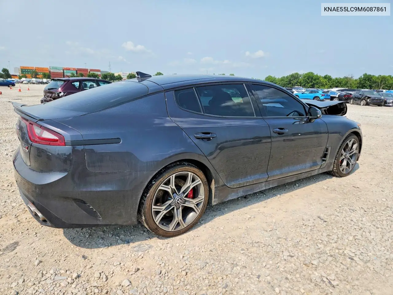 2021 Kia Stinger Gt2 VIN: KNAE55LC9M6087861 Lot: 61175586