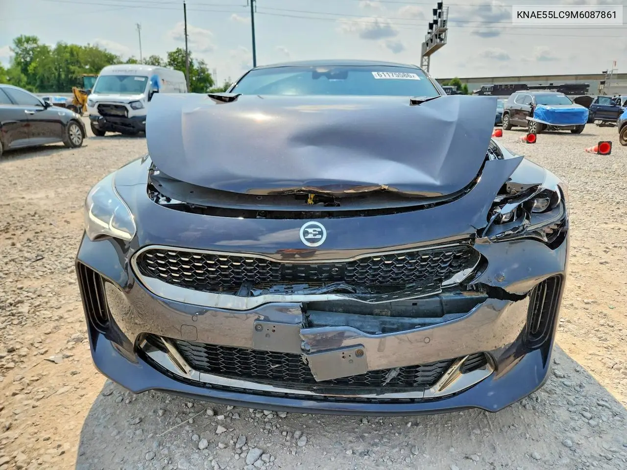 2021 Kia Stinger Gt2 VIN: KNAE55LC9M6087861 Lot: 61175586