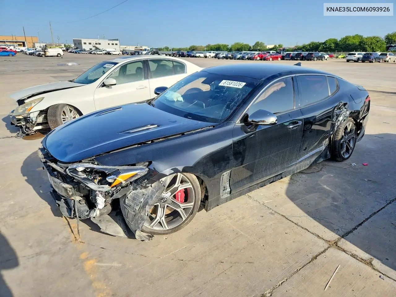 2021 Kia Stinger Gt VIN: KNAE35LC0M6093926 Lot: 61581026