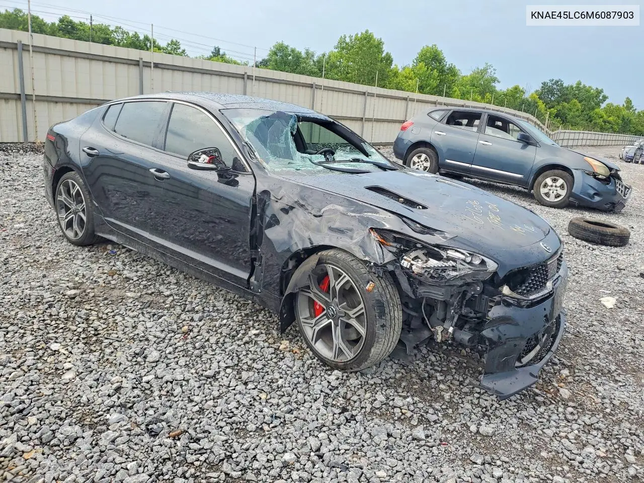 2021 Kia Stinger Gt1 VIN: KNAE45LC6M6087903 Lot: 74514845