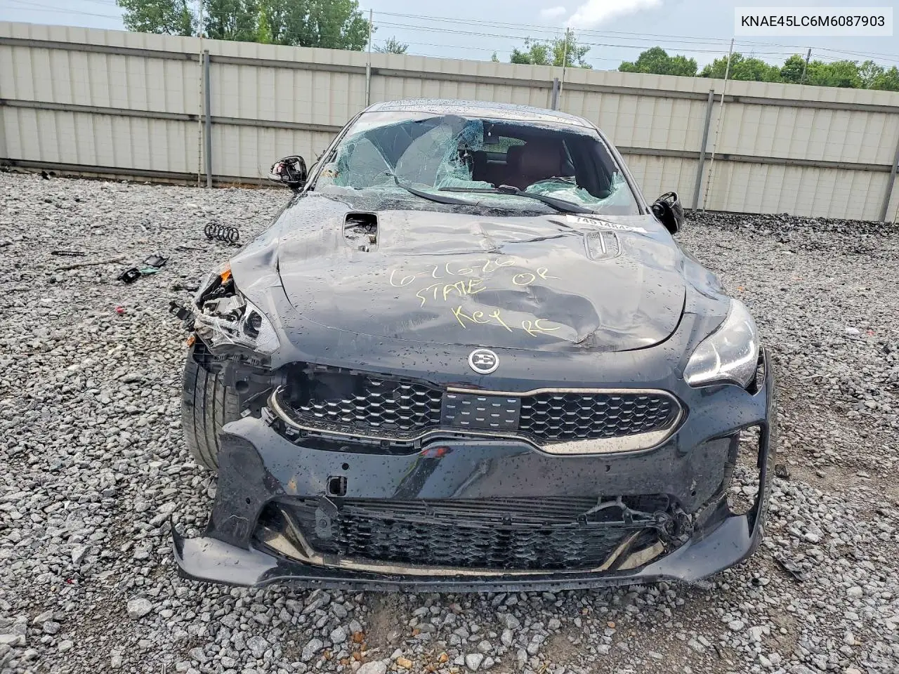 2021 Kia Stinger Gt1 VIN: KNAE45LC6M6087903 Lot: 74514845