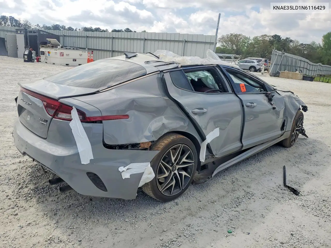 2022 Kia Stinger Gt-Line VIN: KNAE35LD1N6116429 Lot: 47757076