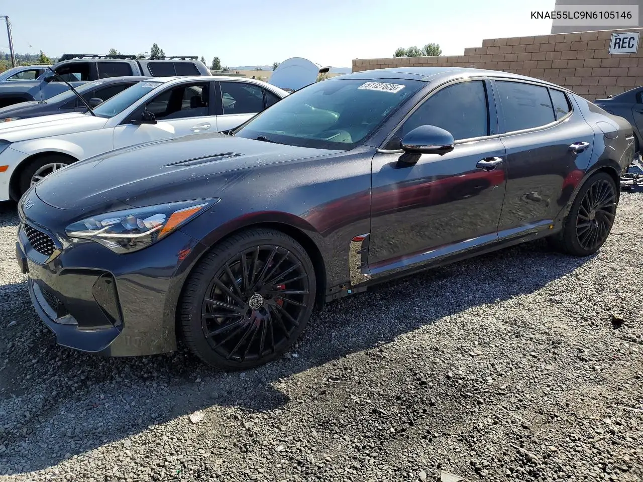 2022 Kia Stinger Gt2 VIN: KNAE55LC9N6105146 Lot: 51127626