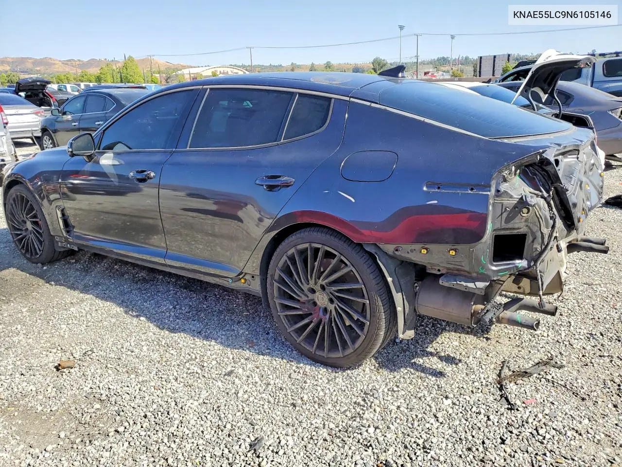 2022 Kia Stinger Gt2 VIN: KNAE55LC9N6105146 Lot: 51127626