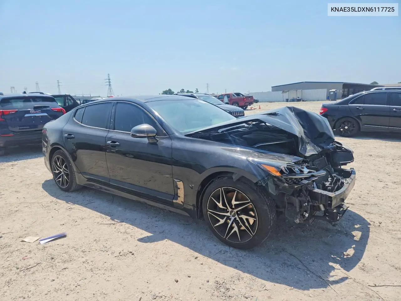 2022 Kia Stinger Gt Line VIN: KNAE35LDXN6117725 Lot: 51423066