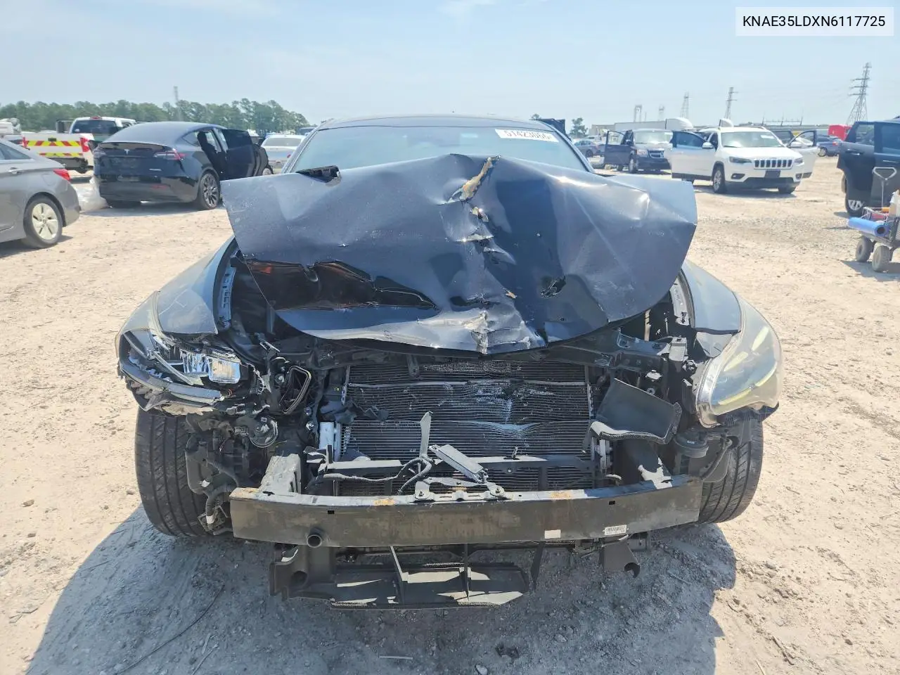 2022 Kia Stinger Gt Line VIN: KNAE35LDXN6117725 Lot: 51423066