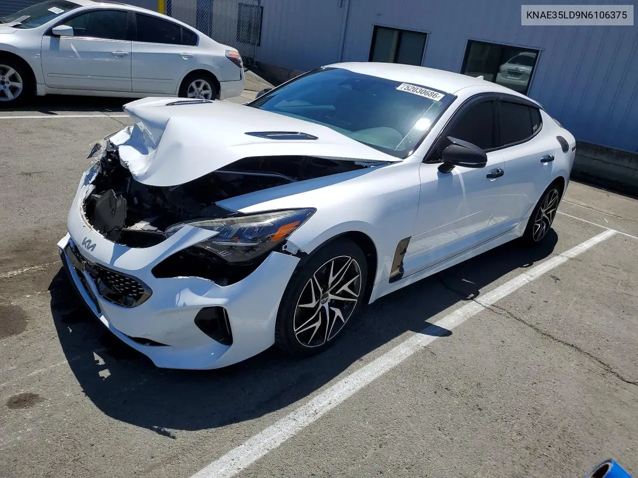 2022 Kia Stinger Gt Line VIN: KNAE35LD9N6106375 Lot: 52030686