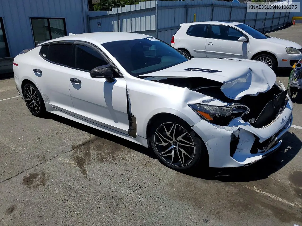 2022 Kia Stinger Gt Line VIN: KNAE35LD9N6106375 Lot: 52030686