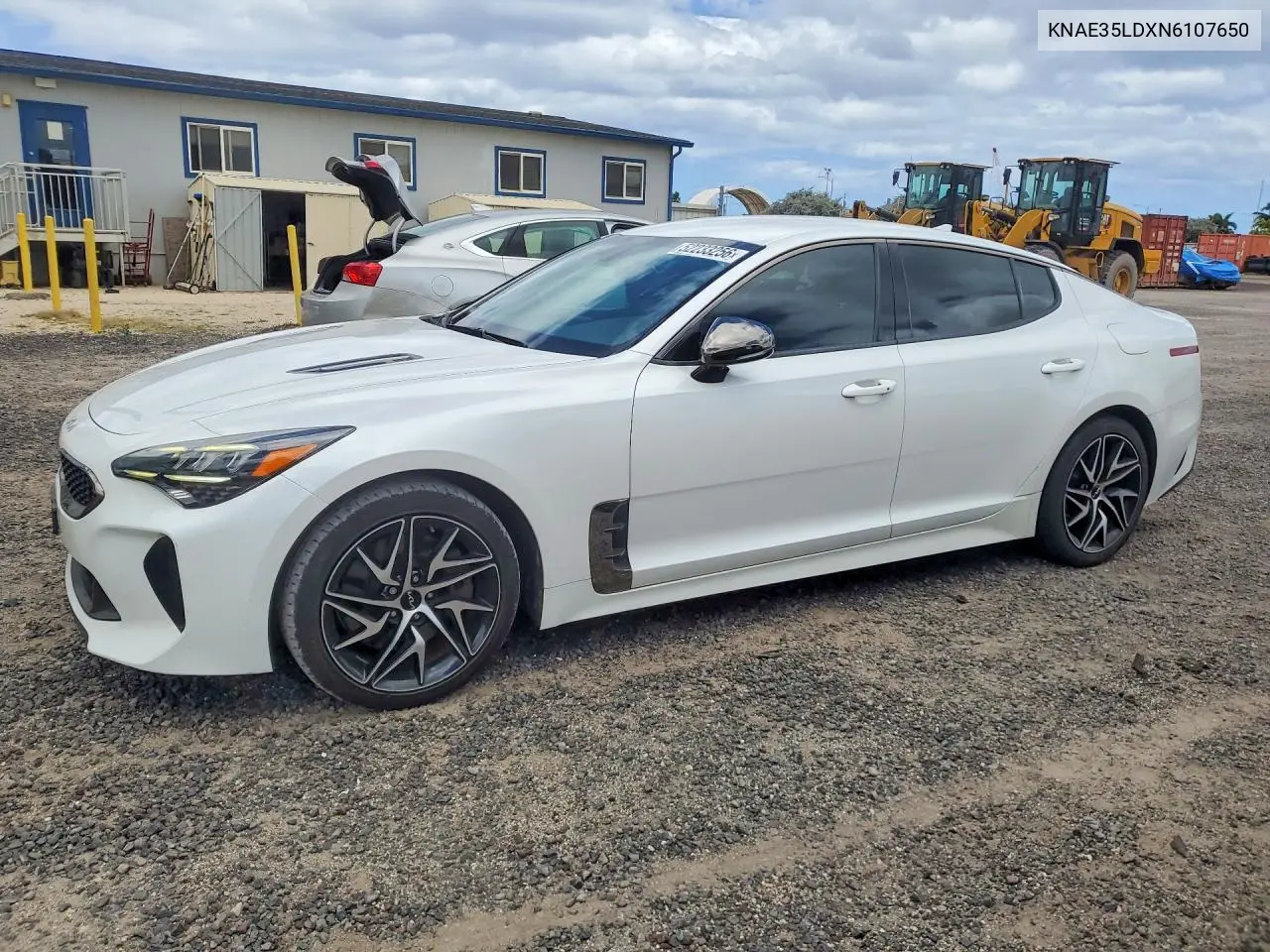 2022 Kia Stinger Gt Line VIN: KNAE35LDXN6107650 Lot: 52233256