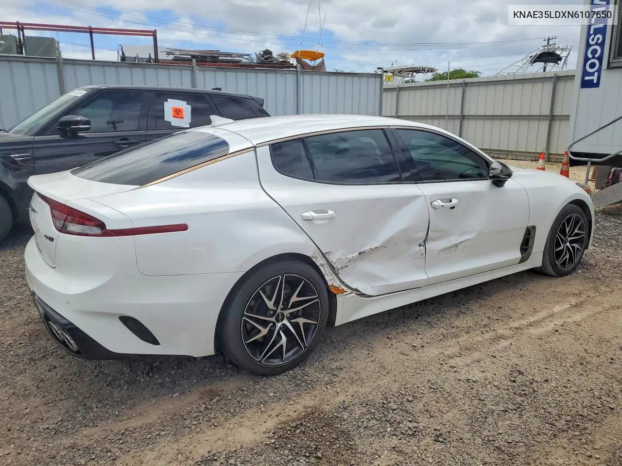 2022 Kia Stinger Gt Line VIN: KNAE35LDXN6107650 Lot: 52233256