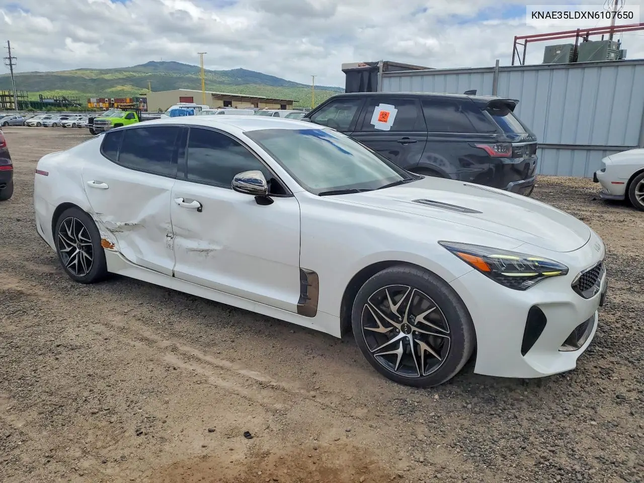 2022 Kia Stinger Gt Line VIN: KNAE35LDXN6107650 Lot: 52233256