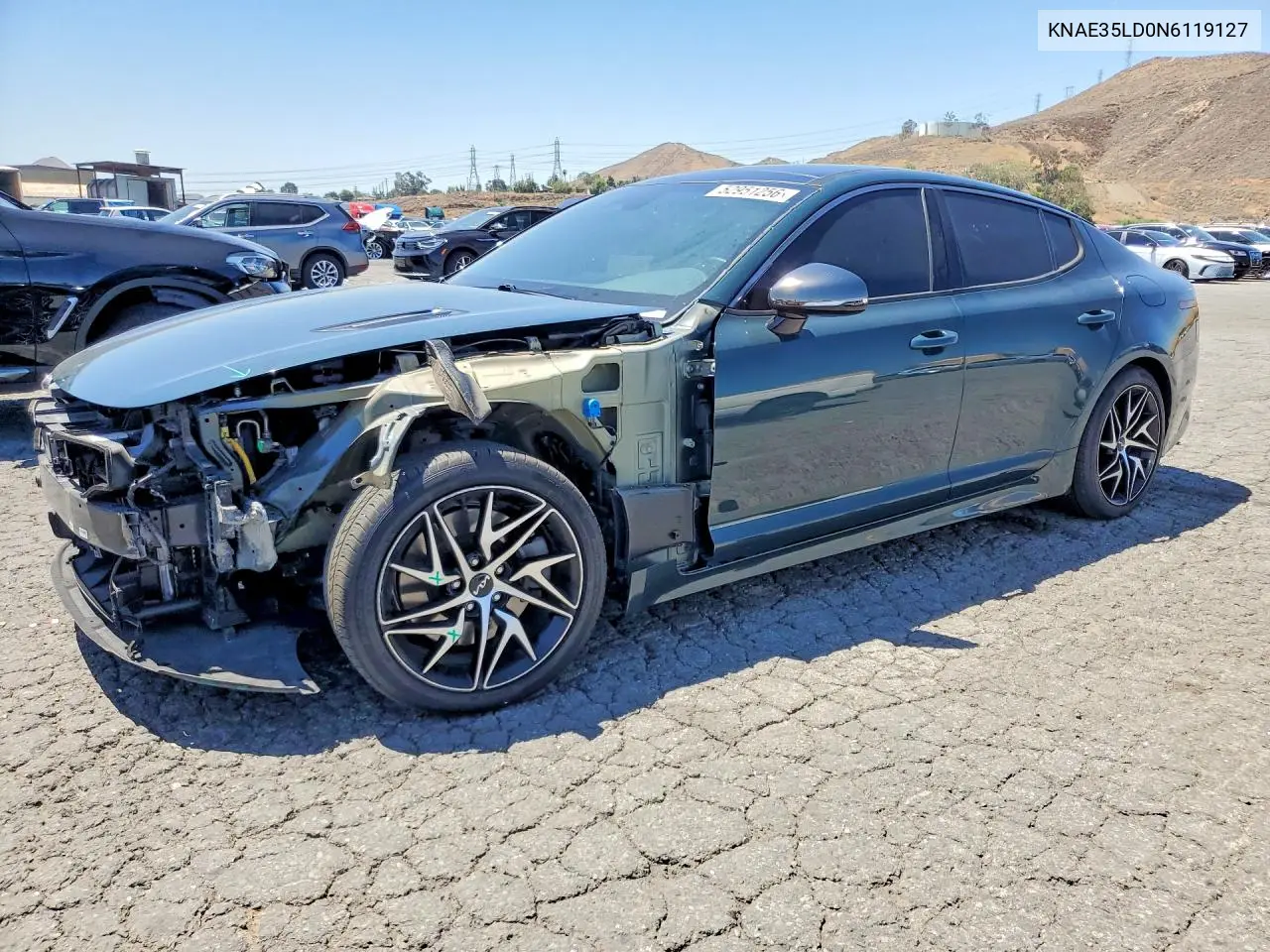 2022 Kia Stinger Gt Line VIN: KNAE35LD0N6119127 Lot: 52951256