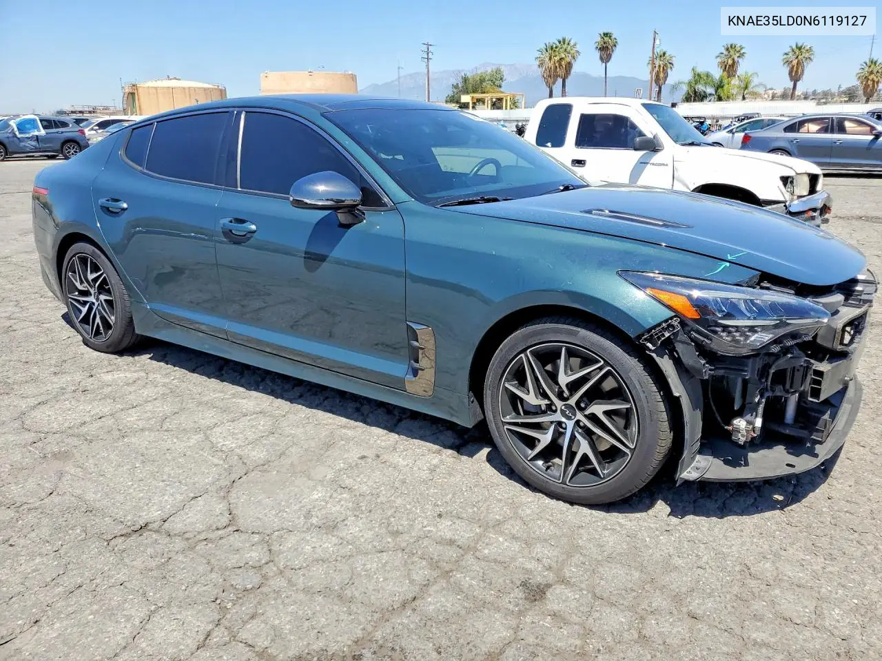 2022 Kia Stinger Gt Line VIN: KNAE35LD0N6119127 Lot: 52951256