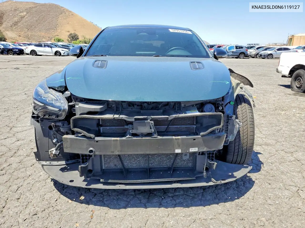 2022 Kia Stinger Gt Line VIN: KNAE35LD0N6119127 Lot: 52951256