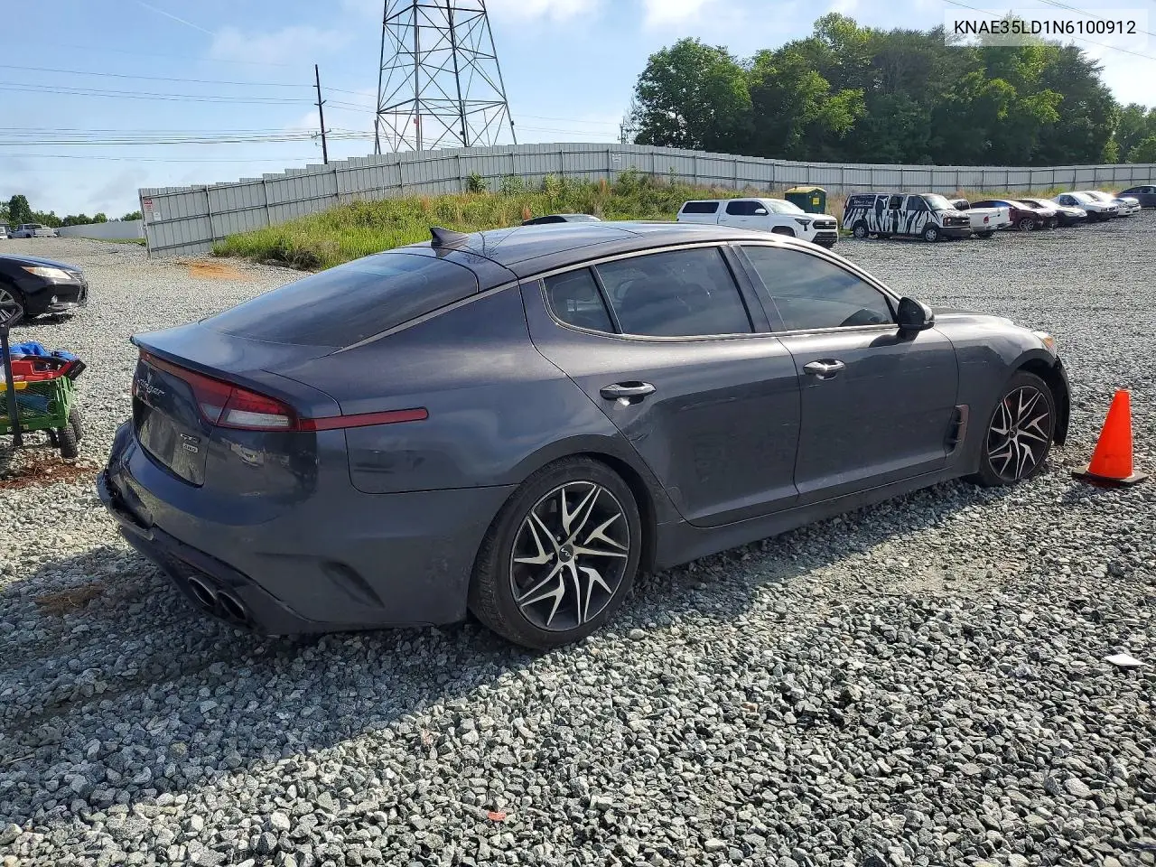 2022 Kia Stinger Gt Line VIN: KNAE35LD1N6100912 Lot: 53285986