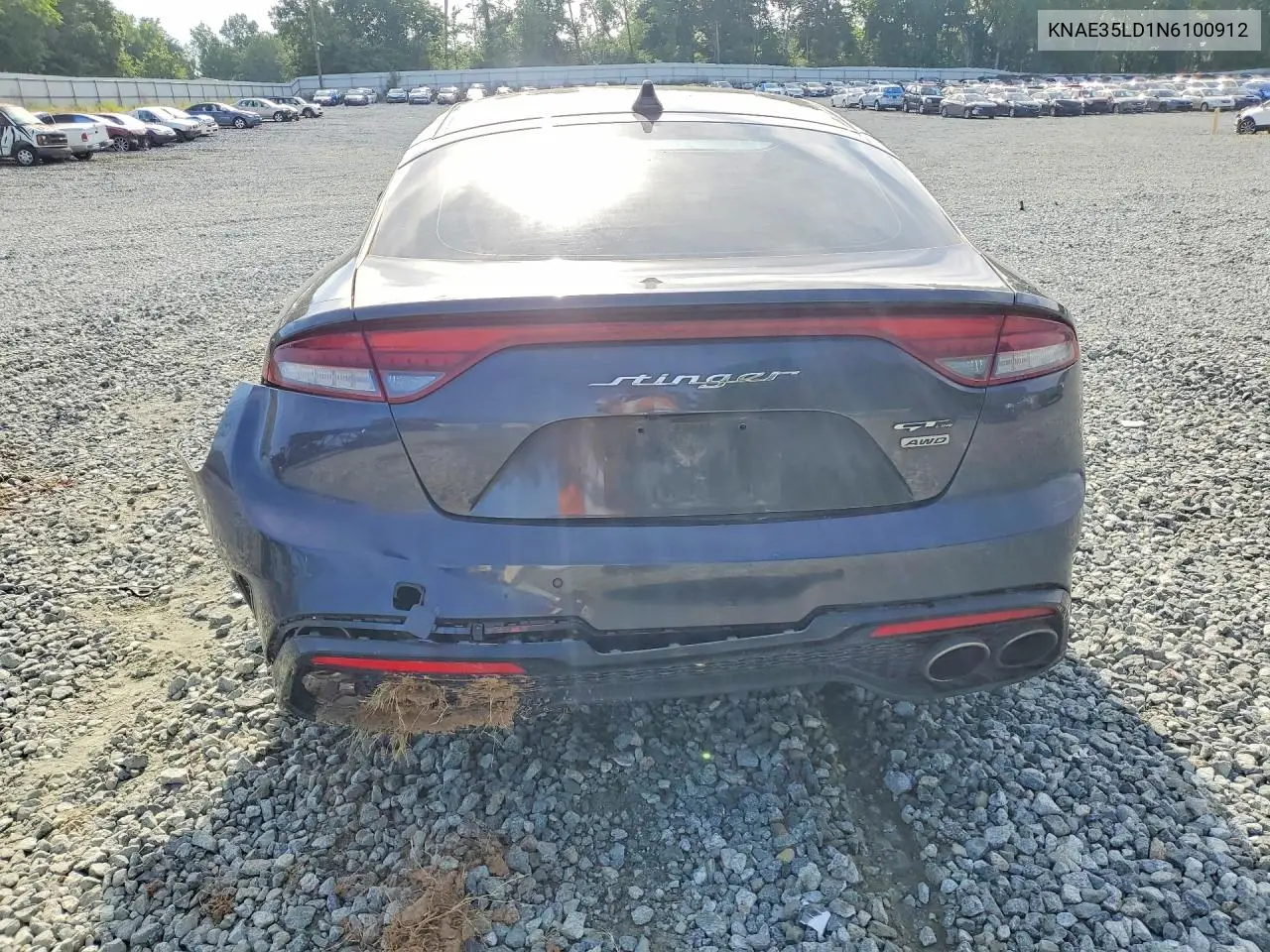 2022 Kia Stinger Gt Line VIN: KNAE35LD1N6100912 Lot: 53285986