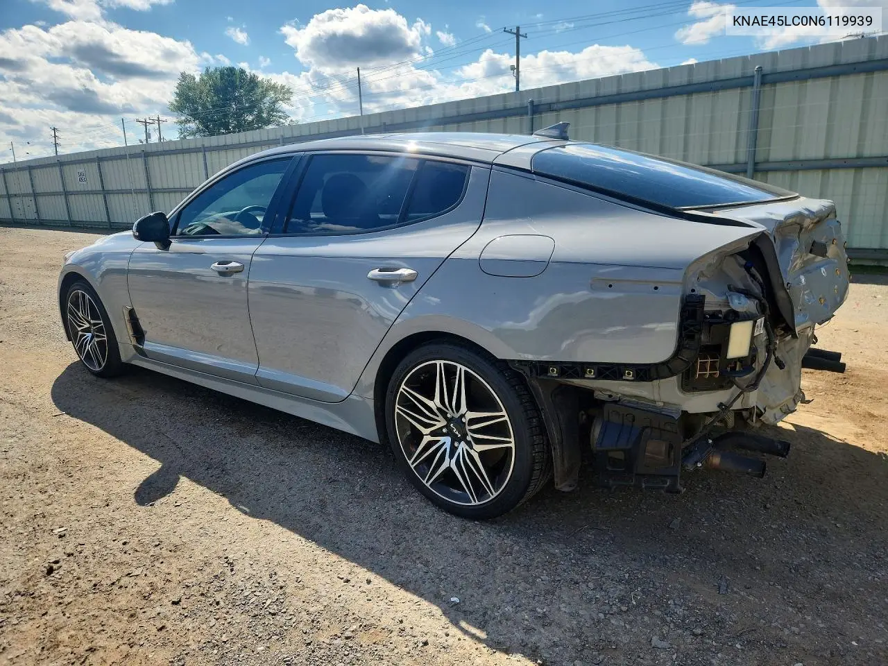 2022 Kia Stinger Gt1 VIN: KNAE45LC0N6119939 Lot: 53589696