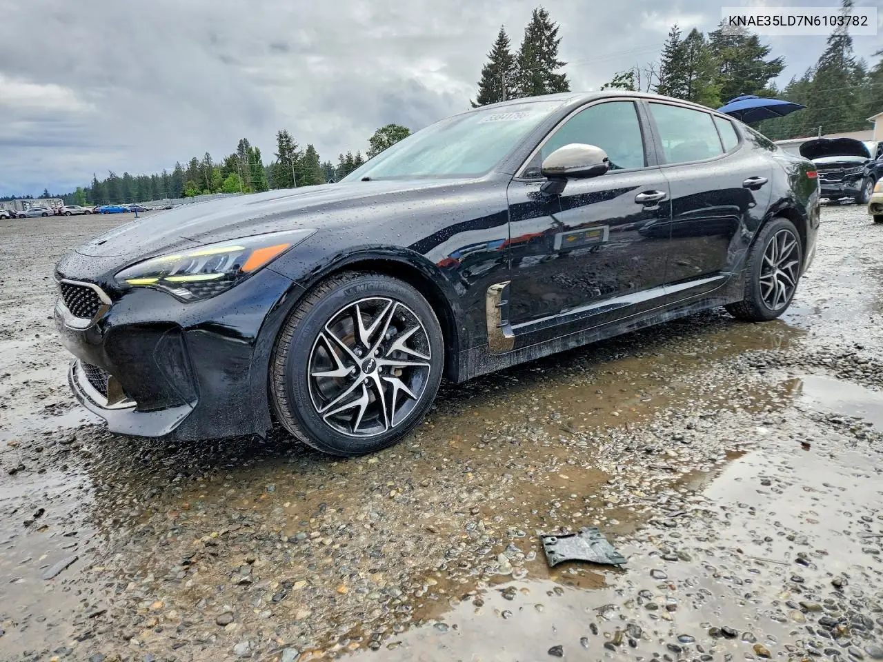 2022 Kia Stinger Gt Line VIN: KNAE35LD7N6103782 Lot: 53841796