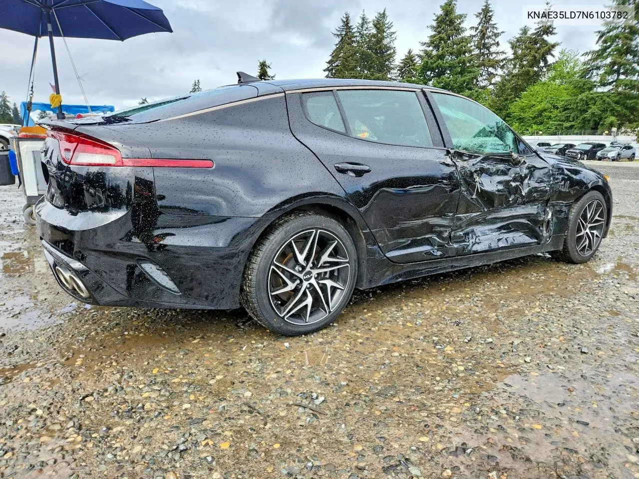 2022 Kia Stinger Gt Line VIN: KNAE35LD7N6103782 Lot: 53841796