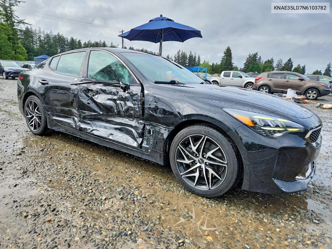 2022 Kia Stinger Gt Line VIN: KNAE35LD7N6103782 Lot: 53841796