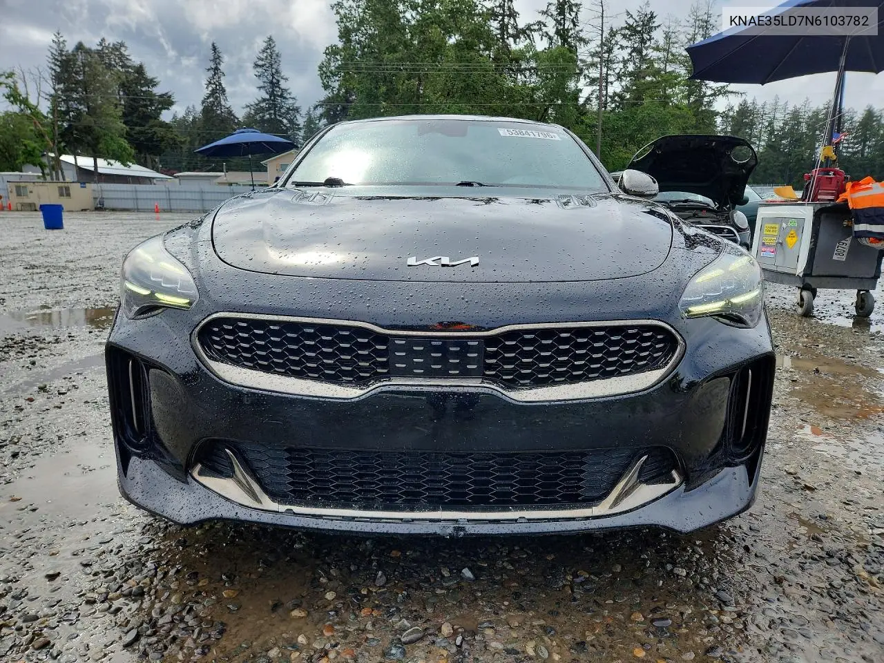 2022 Kia Stinger Gt Line VIN: KNAE35LD7N6103782 Lot: 53841796