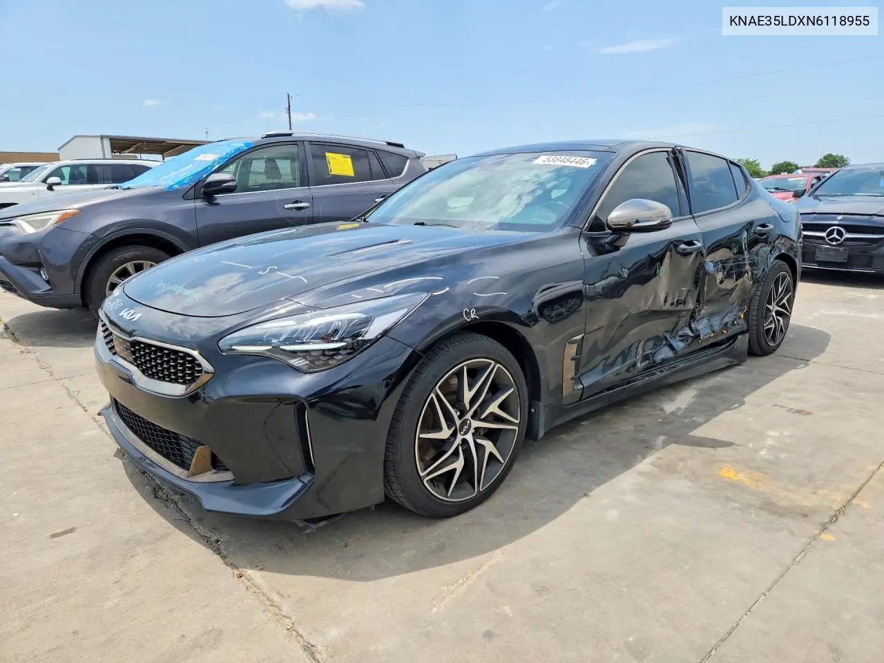 2022 Kia Stinger Gt Line VIN: KNAE35LDXN6118955 Lot: 53848446