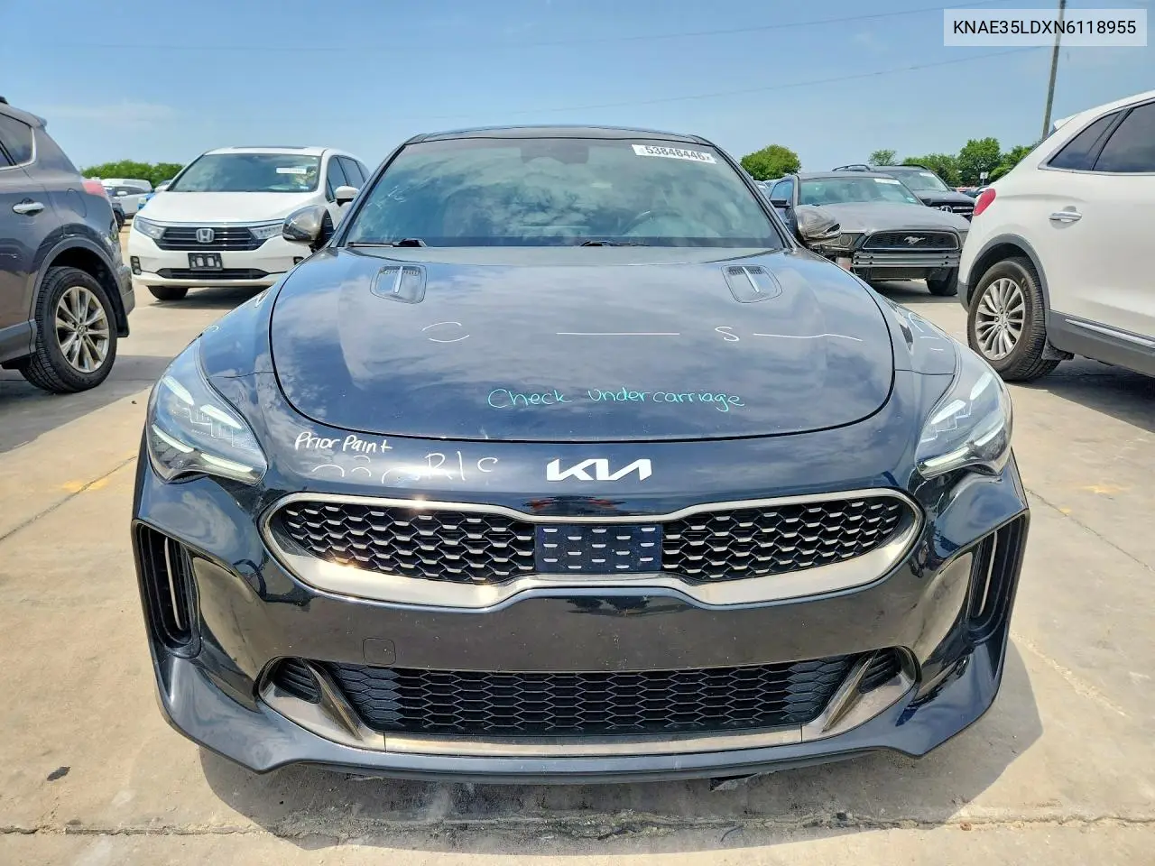 2022 Kia Stinger Gt Line VIN: KNAE35LDXN6118955 Lot: 53848446