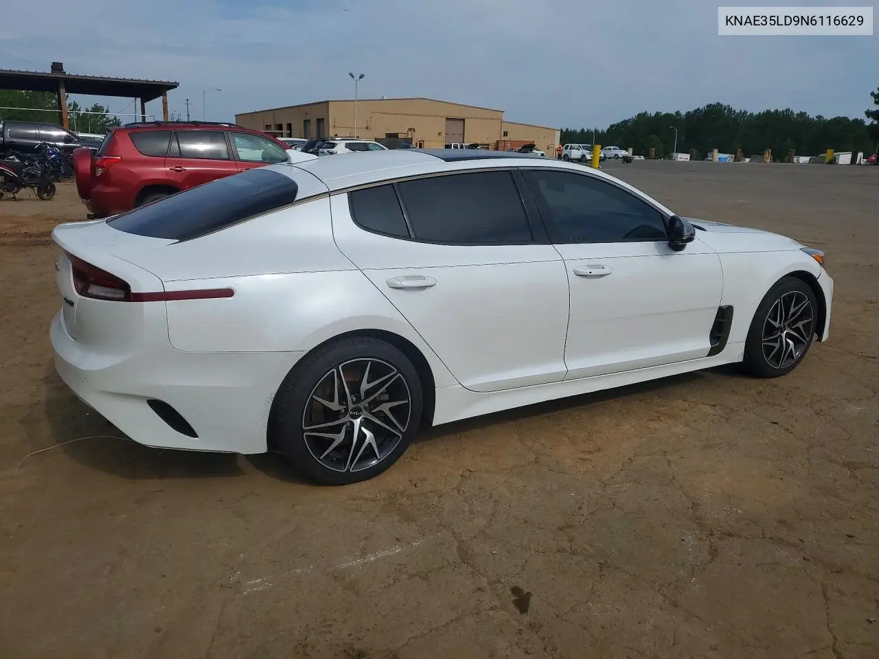 2022 Kia Stinger Gt Line VIN: KNAE35LD9N6116629 Lot: 56337336