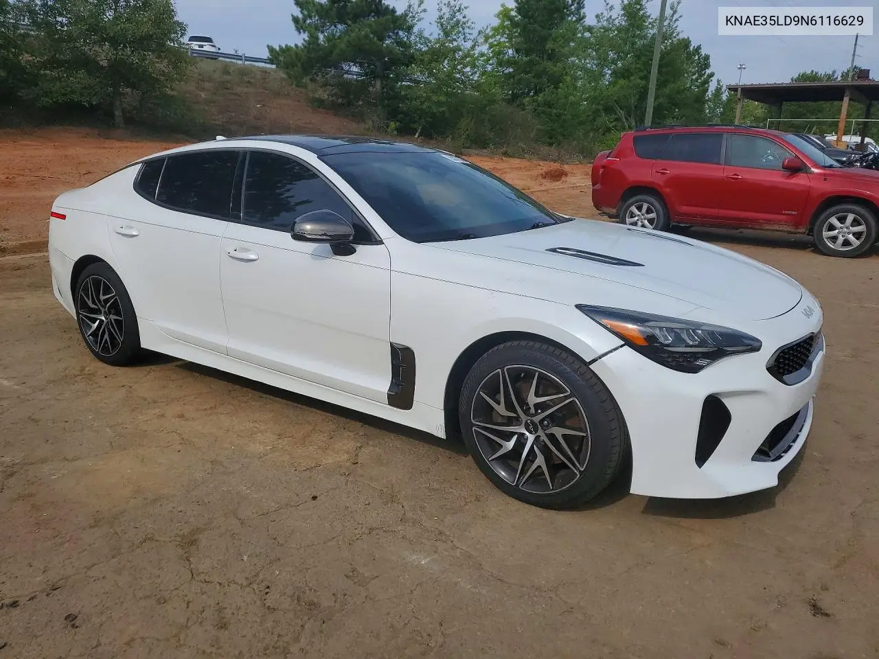 2022 Kia Stinger Gt Line VIN: KNAE35LD9N6116629 Lot: 56337336