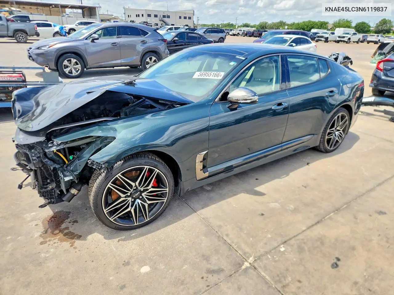 2022 Kia Stinger Gt1 VIN: KNAE45LC3N6119837 Lot: 56955166