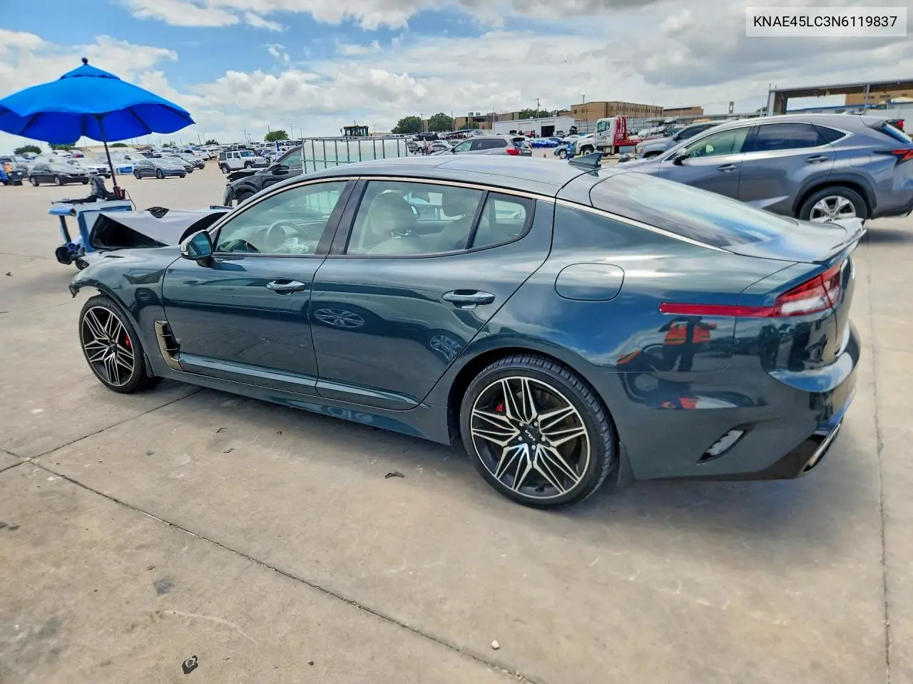 2022 Kia Stinger Gt1 VIN: KNAE45LC3N6119837 Lot: 56955166