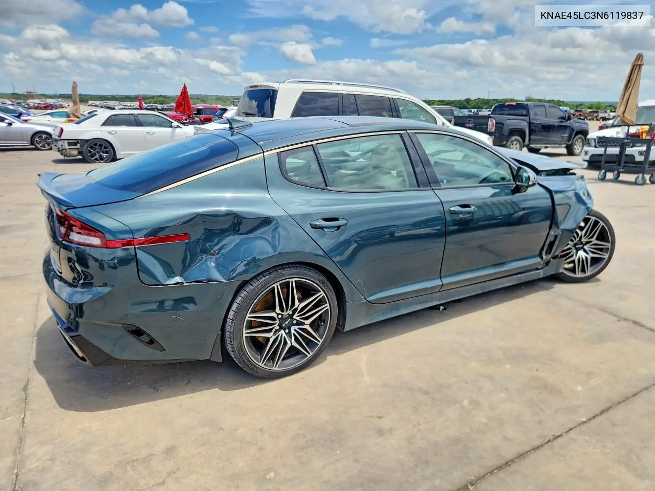 2022 Kia Stinger Gt1 VIN: KNAE45LC3N6119837 Lot: 56955166