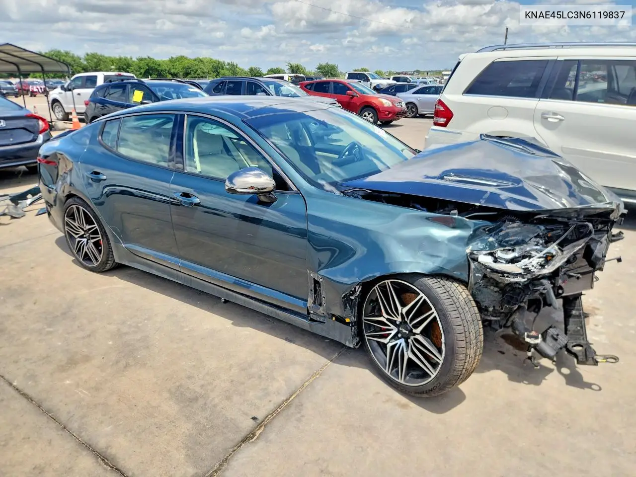 2022 Kia Stinger Gt1 VIN: KNAE45LC3N6119837 Lot: 56955166