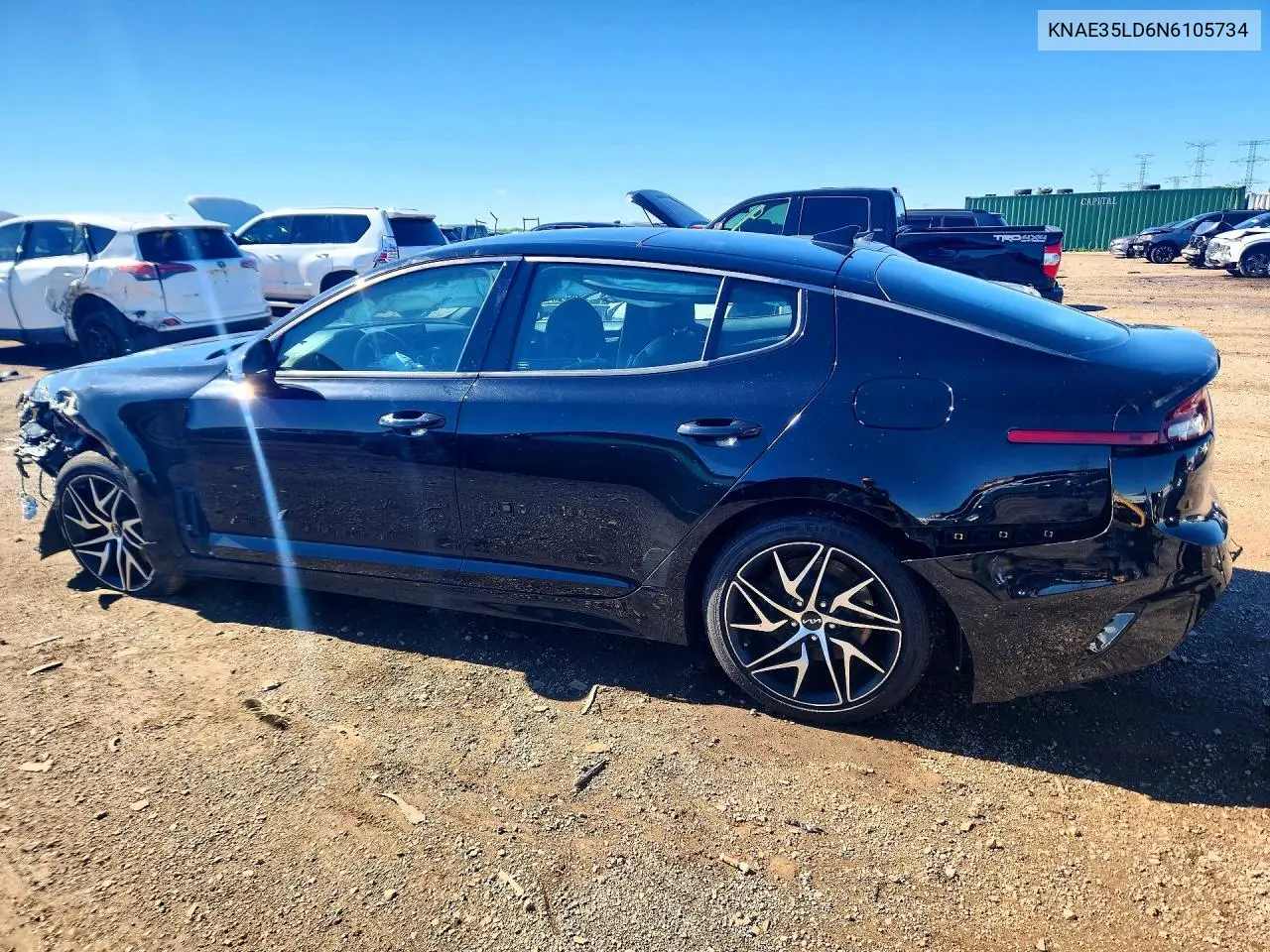 2022 Kia Stinger Gt Line VIN: KNAE35LD6N6105734 Lot: 56987876