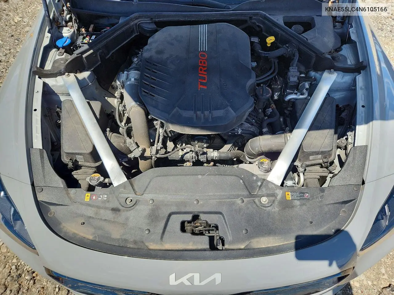 2022 Kia Stinger Gt2 VIN: KNAE55LC4N6105166 Lot: 57332326