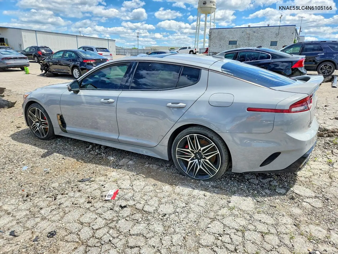 2022 Kia Stinger Gt2 VIN: KNAE55LC4N6105166 Lot: 57332326