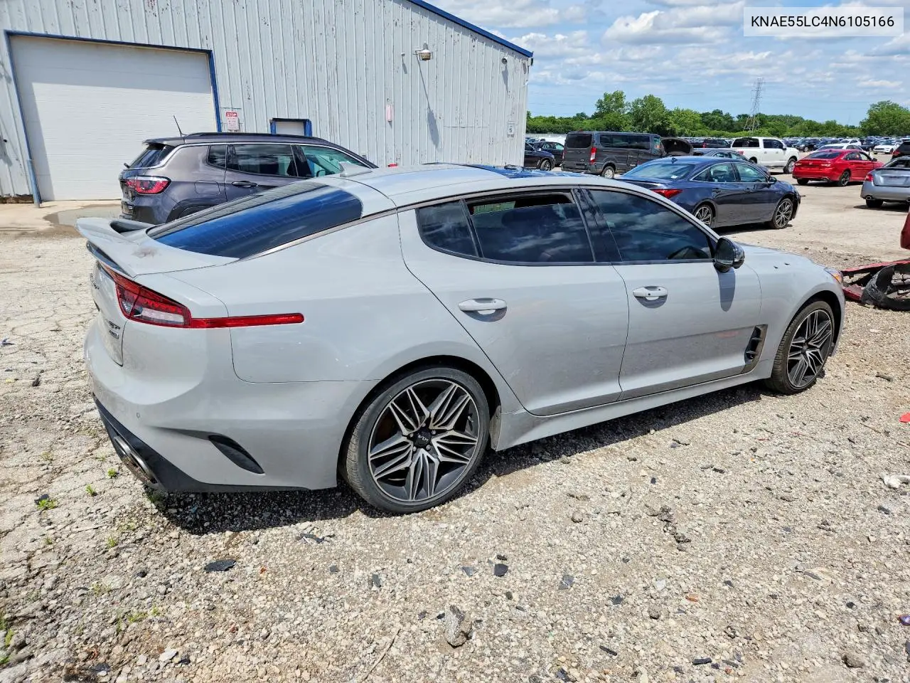 2022 Kia Stinger Gt2 VIN: KNAE55LC4N6105166 Lot: 57332326