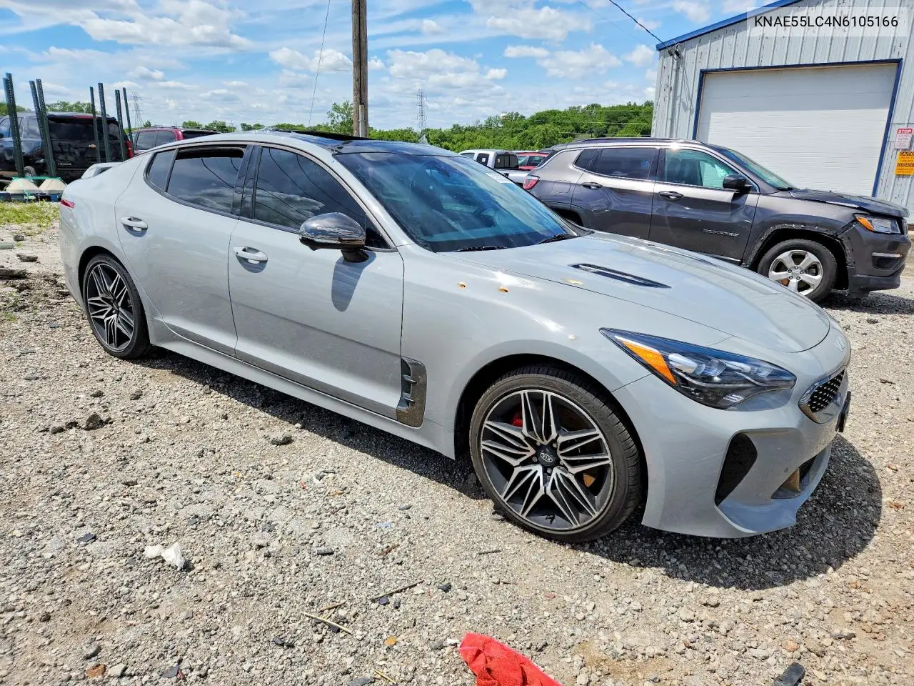 2022 Kia Stinger Gt2 VIN: KNAE55LC4N6105166 Lot: 57332326