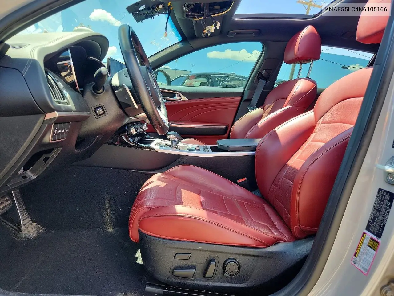 2022 Kia Stinger Gt2 VIN: KNAE55LC4N6105166 Lot: 57332326