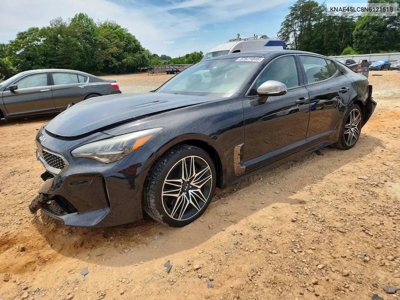 2022 Kia Stinger Gt1 VIN: KNAE45LC8N6121518 Lot: 57571846