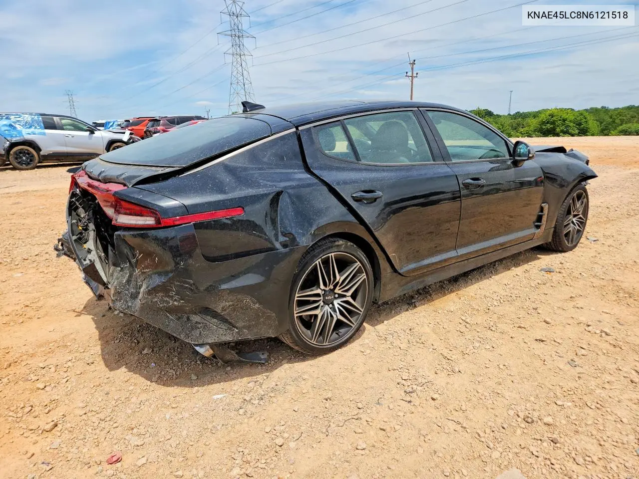 2022 Kia Stinger Gt1 VIN: KNAE45LC8N6121518 Lot: 57571846