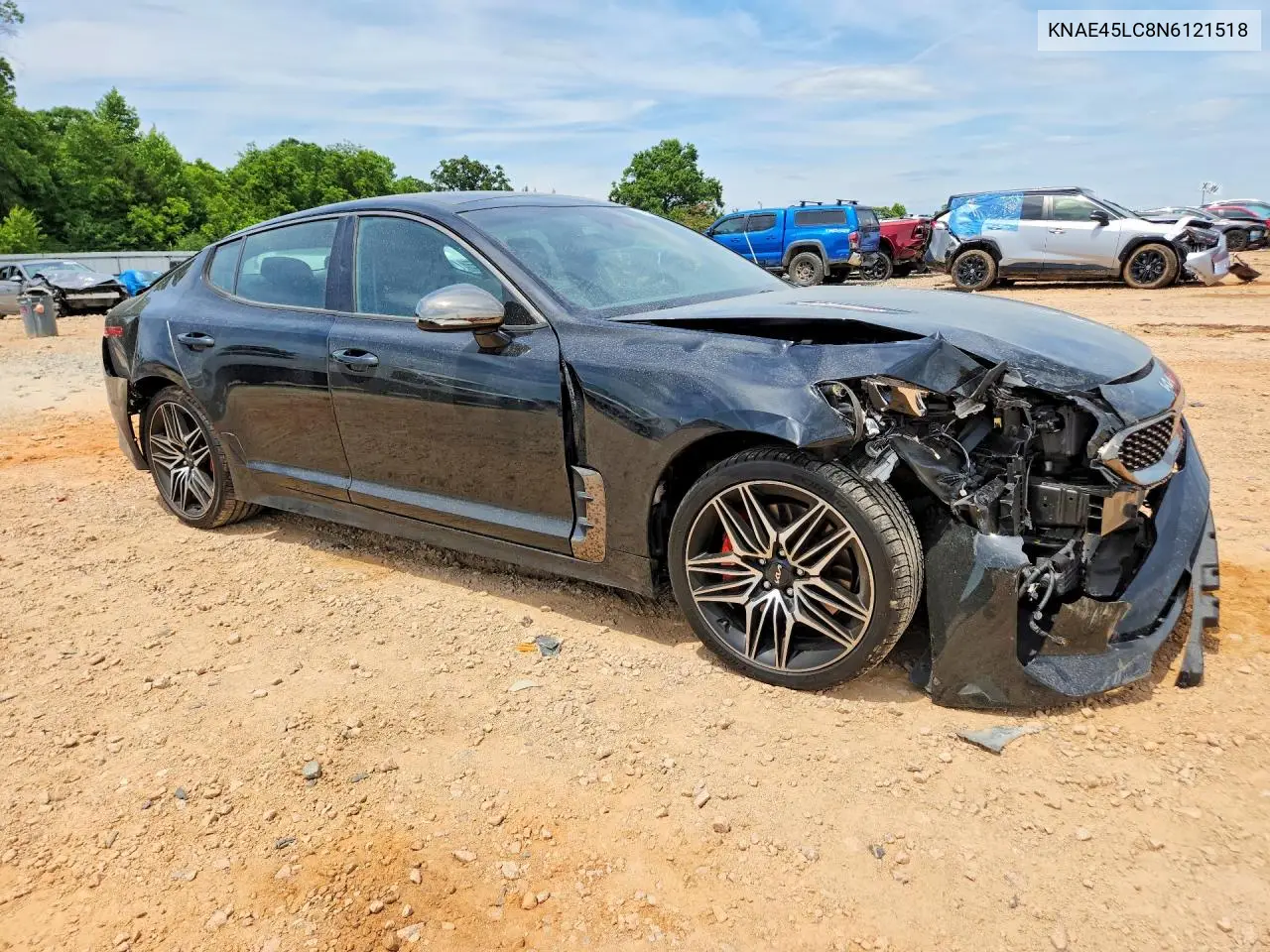 2022 Kia Stinger Gt1 VIN: KNAE45LC8N6121518 Lot: 57571846