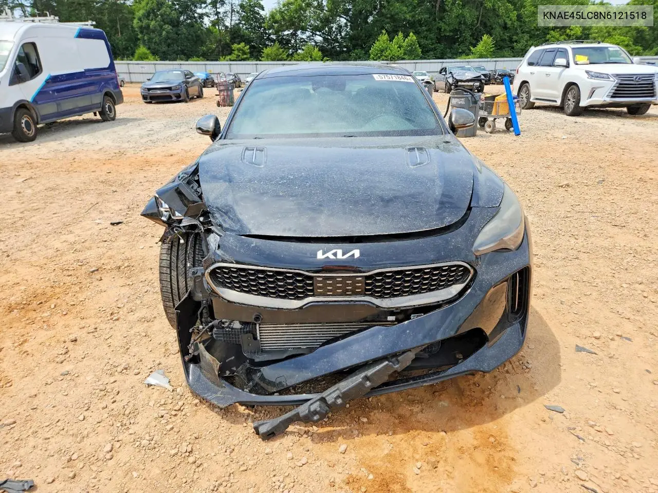2022 Kia Stinger Gt1 VIN: KNAE45LC8N6121518 Lot: 57571846