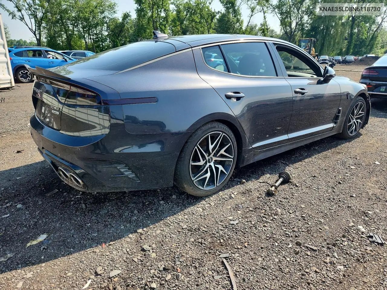 2022 Kia Stinger Gt Line VIN: KNAE35LD8N6118730 Lot: 58215656