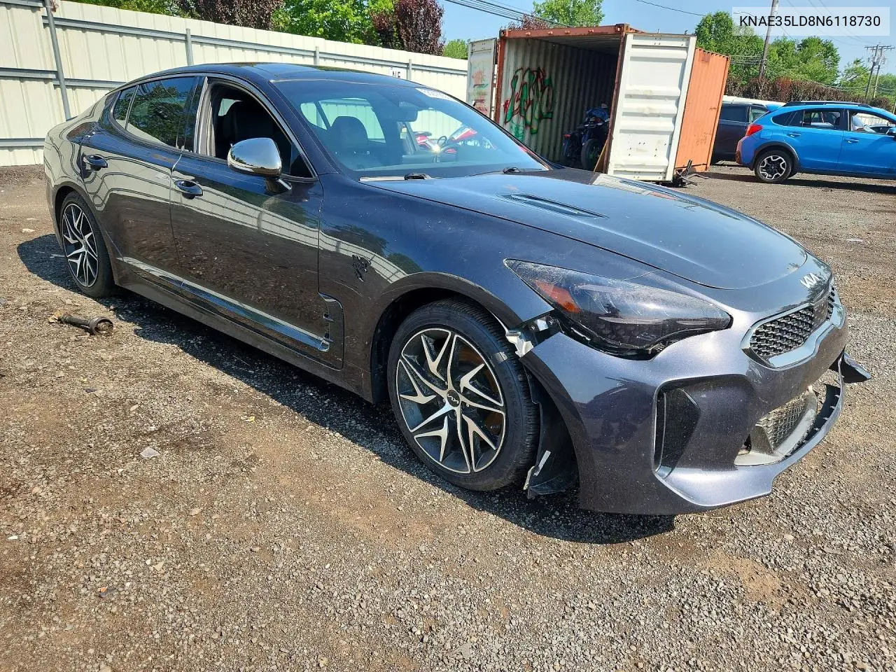 2022 Kia Stinger Gt Line VIN: KNAE35LD8N6118730 Lot: 58215656