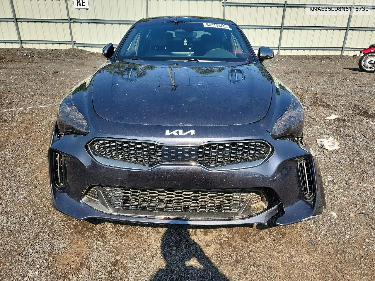 2022 Kia Stinger Gt Line VIN: KNAE35LD8N6118730 Lot: 58215656