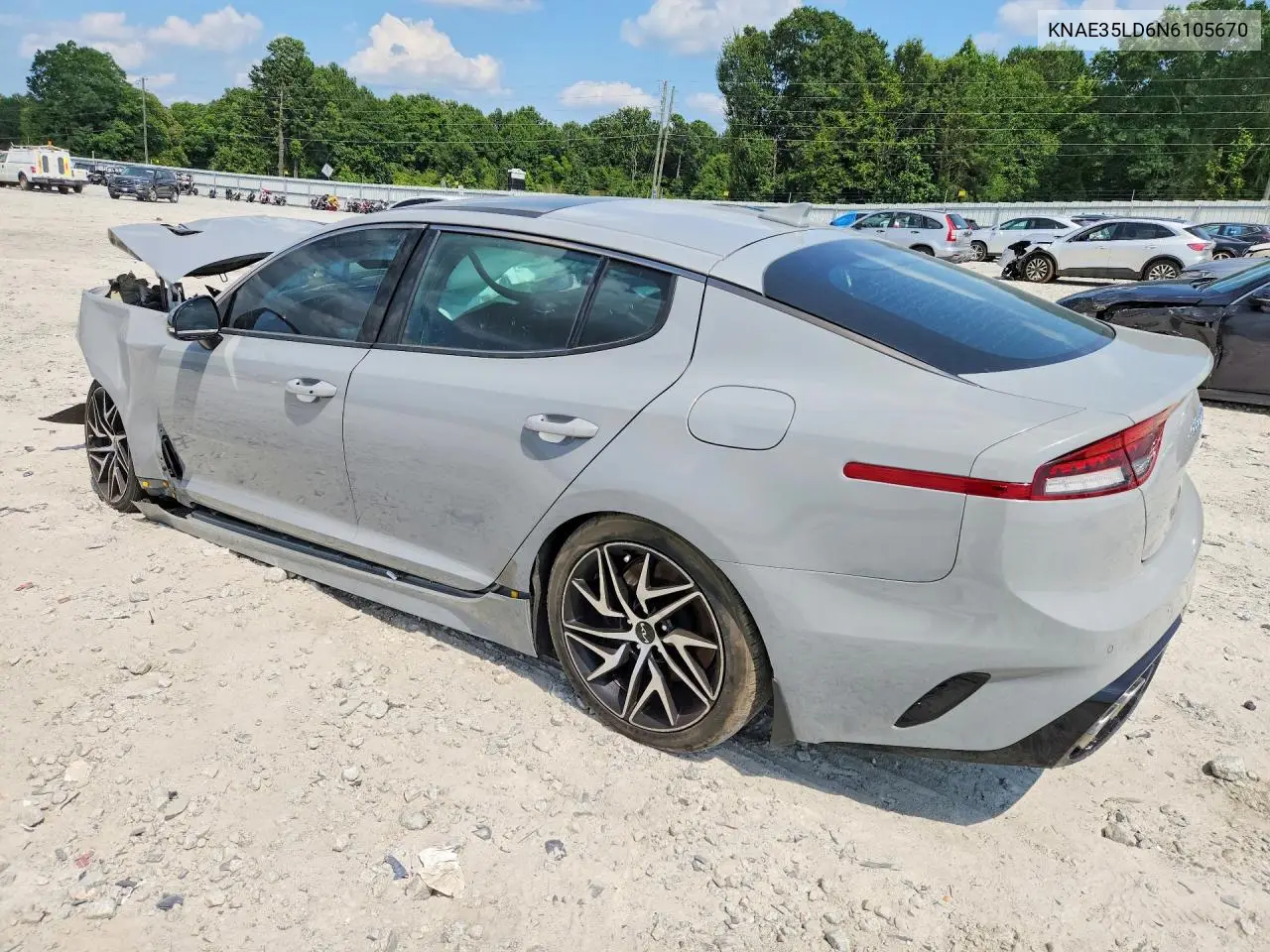 2022 Kia Stinger Gt Line VIN: KNAE35LD6N6105670 Lot: 59001706