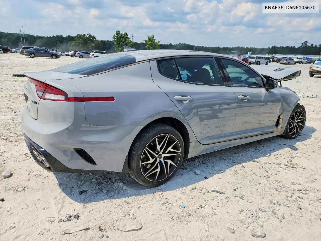 2022 Kia Stinger Gt Line VIN: KNAE35LD6N6105670 Lot: 59001706