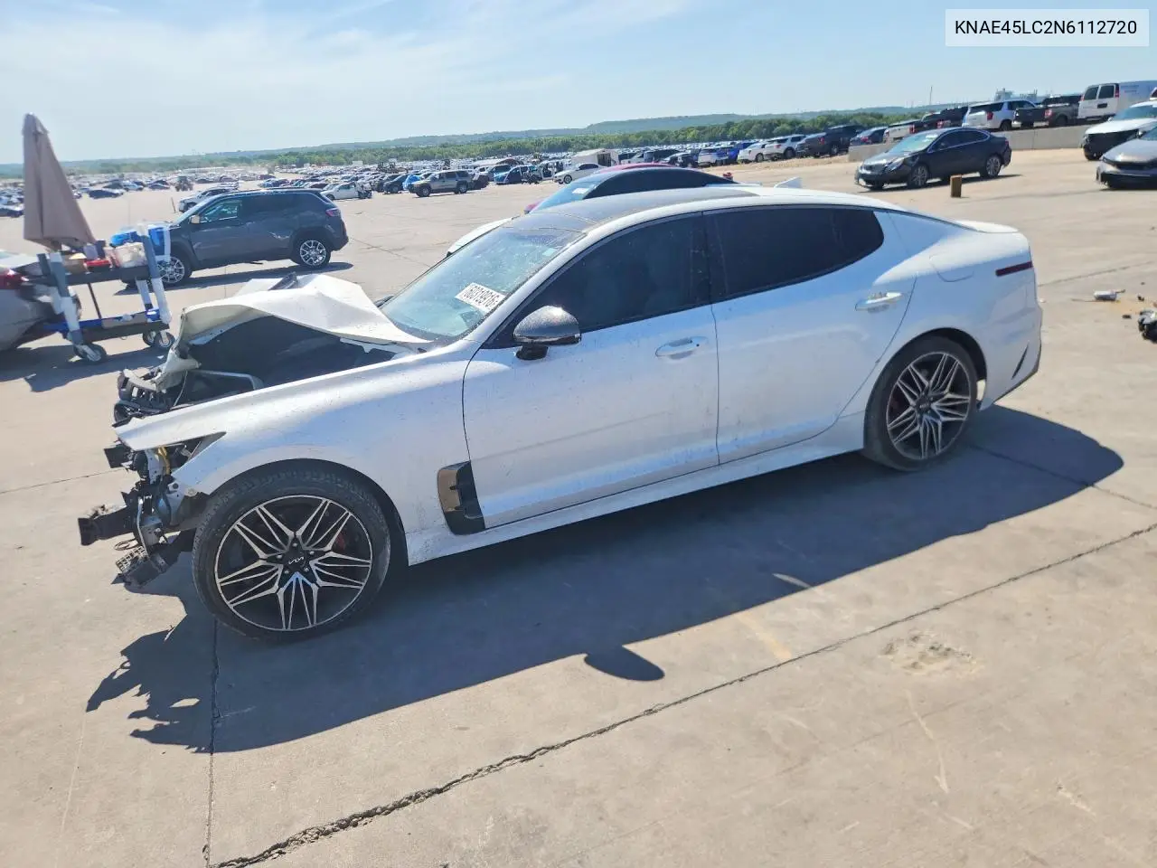 2022 Kia Stinger Gt1 VIN: KNAE45LC2N6112720 Lot: 60319916
